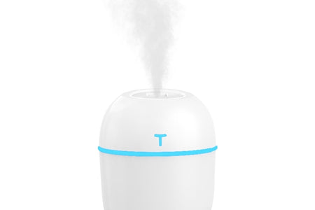 Humidificador Mini Colorido Y Fresco, Humidificador Personal De Escritorio USB Para Auto, Oficina, Dormitorio, Etc. Apagado Automático, 2 Modos De Niebla, Súper Silencioso. (Blanco)