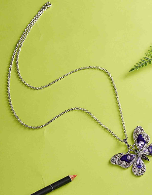 Load image into Gallery viewer, Vikakiooze Regalos Del Día De La Madre Collar De Mariposa, Collares Colgantes De Joyería De Ópalo Para Mujeres, Collares De Plata Para Mujeres, Regalos Para Niñas Para El Día De San Valentín De Cumpleaños

