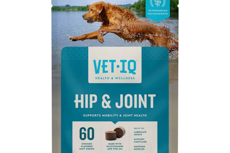 (3 Pack) Vetiq Hip & Joint Supplement for Dogs, Chicken Flavored Soft Chews, 7.4 Oz, 60 Count