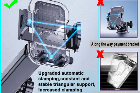 Soporte De Smartphone Para Auto, Soporte De Smartphone Para Auto Con Clip De Ventilación De Aire Para Auto, Soporte Universal De Celular De Brazo Largo, Soportes De Smartphone Para Auto Para Todos Los Smartphones