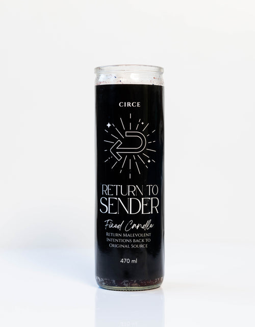 Load image into Gallery viewer, Return to Sender Protection Candle – 7‑Day Reversal Ritual Candle
