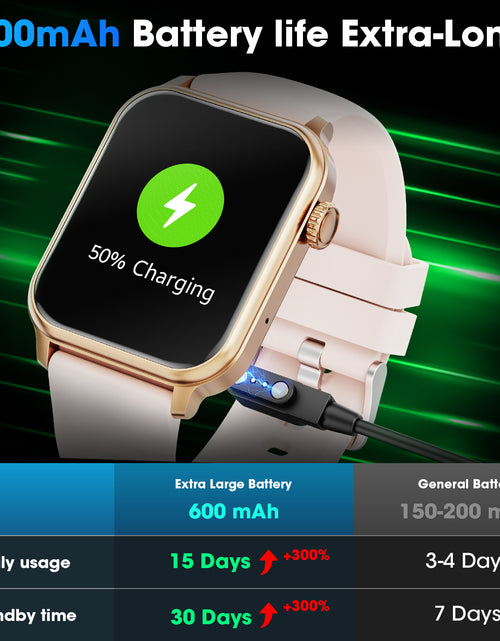 Load image into Gallery viewer, Reloj Inteligente Con Batería Extra Grande De 46 Mm, (Responder Hacer Llamadas/Tiempo De Espera 60 Días/120+ Modo Deportivo) Compatible Con Dispositivos Android Y Iphone, Regalo Perfecto (Rosa)
