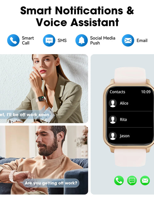 Load image into Gallery viewer, Reloj Inteligente Con Batería Extra Grande De 46 Mm, (Responder Hacer Llamadas/Tiempo De Espera 60 Días/120+ Modo Deportivo) Compatible Con Dispositivos Android Y Iphone, Regalo Perfecto (Rosa)
