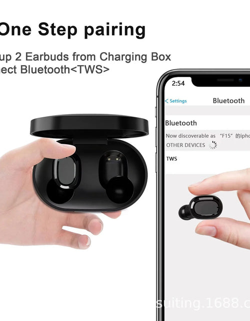 Load image into Gallery viewer, Bluetooth Earbuds Wireless Earbuds,Bluetooth 5.2 Headphones with Charging Case, Bluetooth Headphones with Mics, Fingerprint Control, Power Display,For Sports/Working on Clearance
