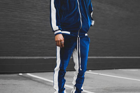 Velour Tracksuit Mens,2023 Men'S Velour Tracksuit 2 Pieces Winter Warm Full Zip up Jacket Sweatpants Fitness Sportswear Sweatsuit Jogger Sets