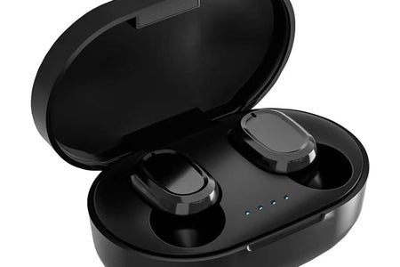 Bluetooth Earbuds Wireless Earbuds,Bluetooth 5.2 Headphones with Charging Case, Bluetooth Headphones with Mics, Fingerprint Control, Power Display,For Sports/Working on Clearance