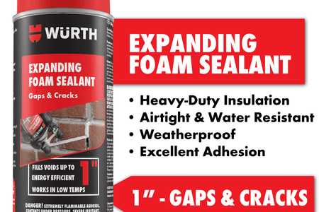 12Oz Expanding Foam Sealant for Gaps and Cracks up to 1 Inch - Insulating Spray Foam