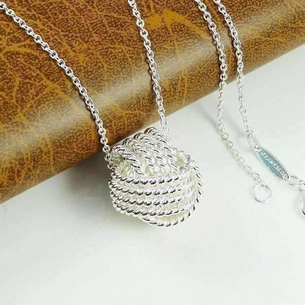 Juego De Collar Y Aretes a Juego De Plata Esterlina Con Nudo De Amor Infinito Para Mujer Ocasión Especial Cumpleaños Vacaciones