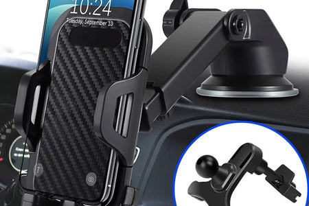 Soporte De Smartphone Para Auto, Soporte De Smartphone Para Auto Con Clip De Ventilación De Aire Para Auto, Soporte Universal De Celular De Brazo Largo, Soportes De Smartphone Para Auto Para Todos Los Smartphones