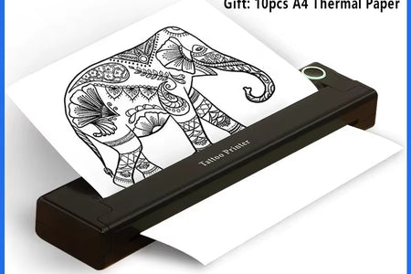 A4 Thermal Printers Wireless Bluetooth Tattoos Printer Portable Mini Thermal Printer A4 Paper Photo Printer from Mobile Phone
